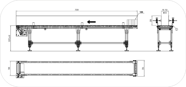 皮帶流水線相關參數示意圖 皮帶流水線相關參數示意圖